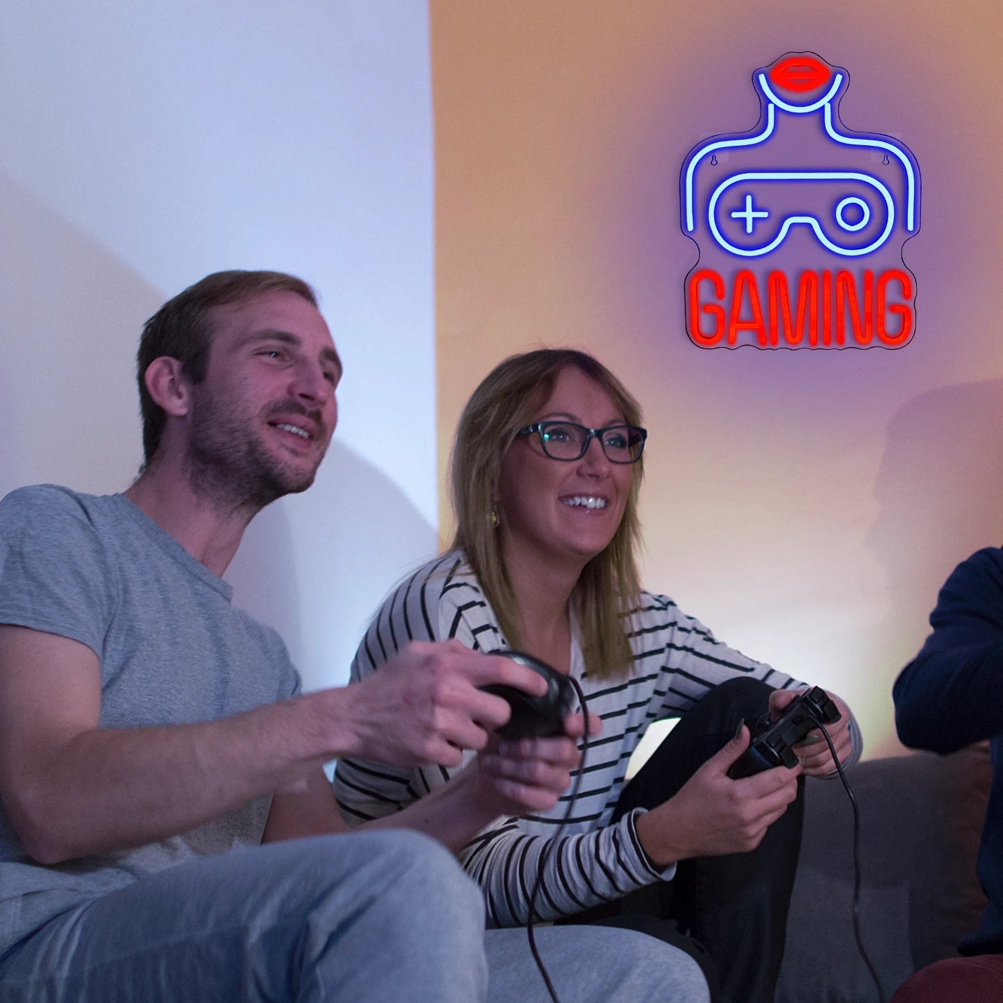 Kvinnor Gaming 5V USB LED Ljusskylt - Budgetvänlig