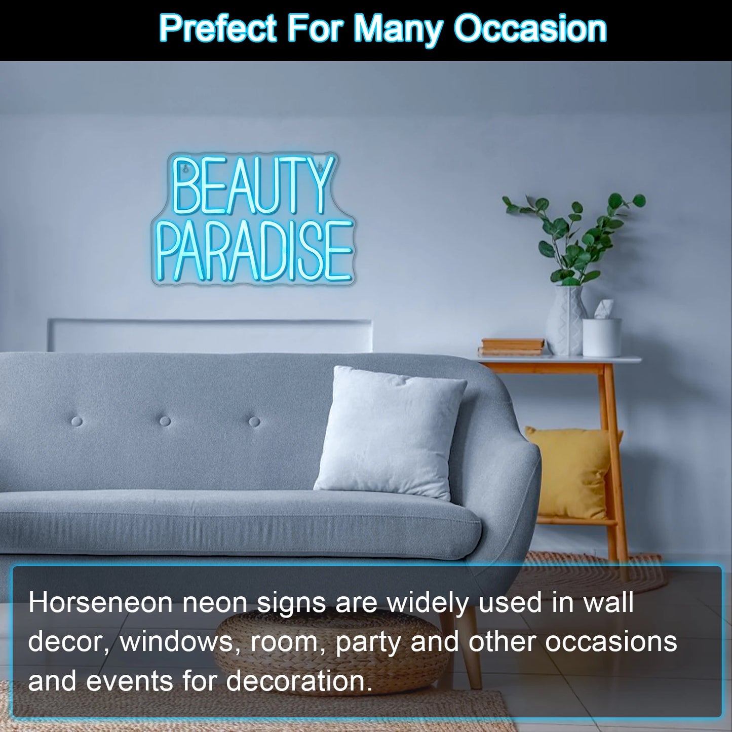 Beauty Paradise 5V USB LED Ljusskylt - Budgetvänlig