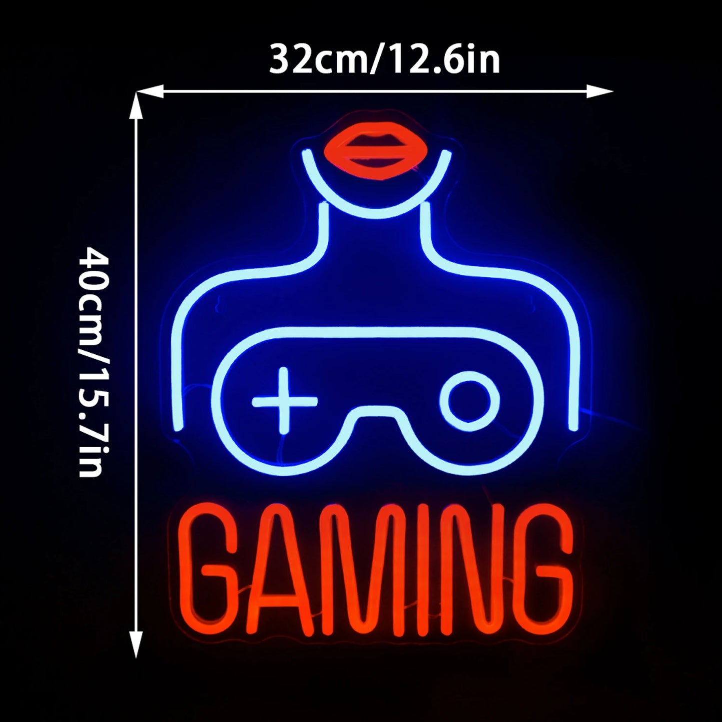 Kvinnor Gaming 5V USB LED Ljusskylt - Budgetvänlig