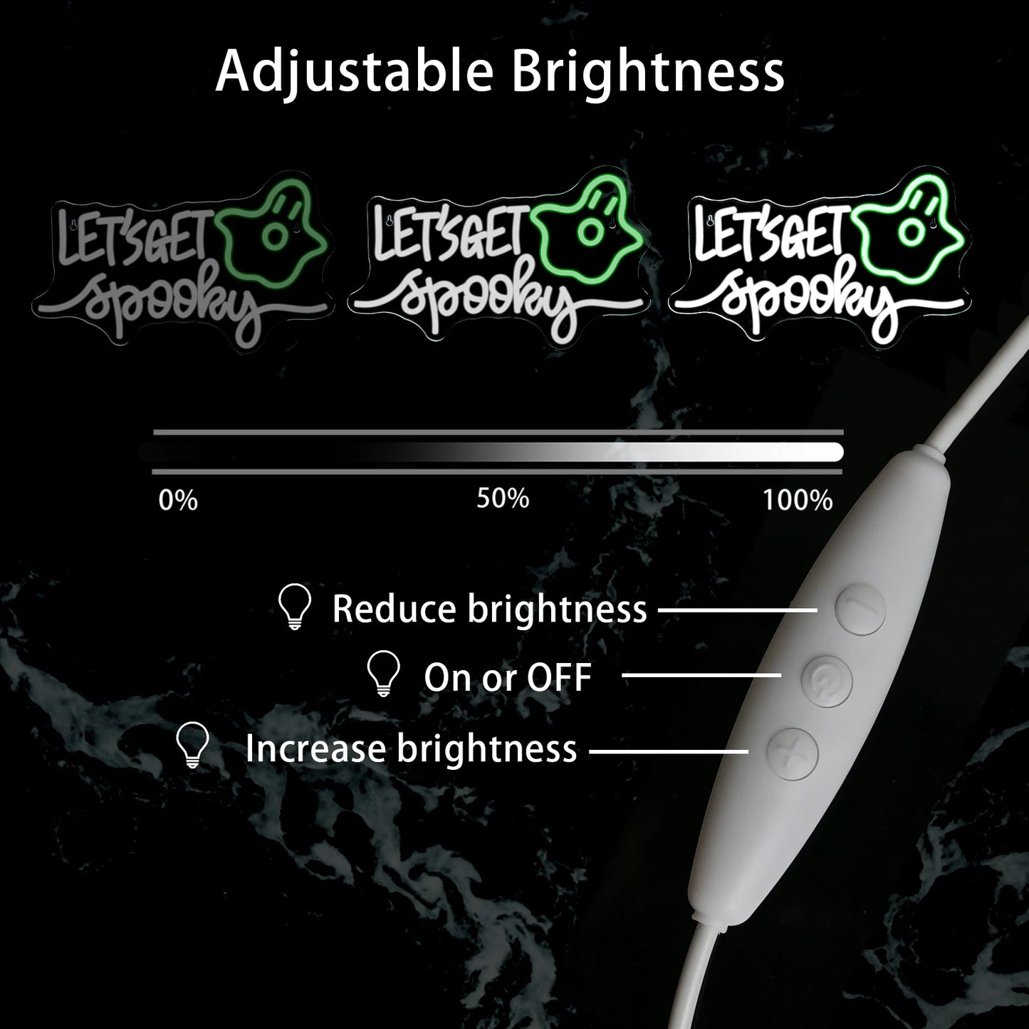 Halloween 5V USB LED Neonskylt - Prisvärd