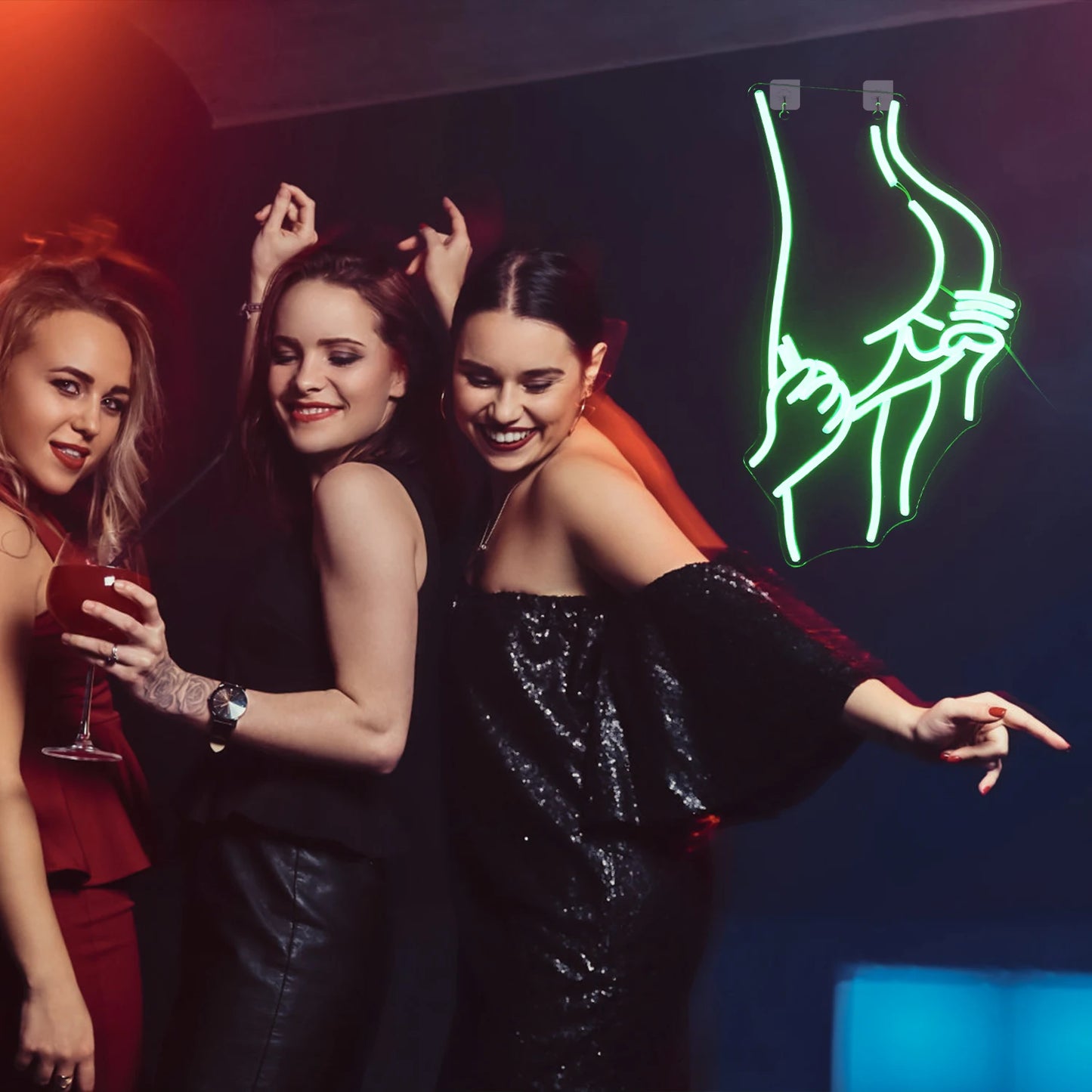 Sexy Lady 5V USB LED Neonskylt - Budgetvänlig