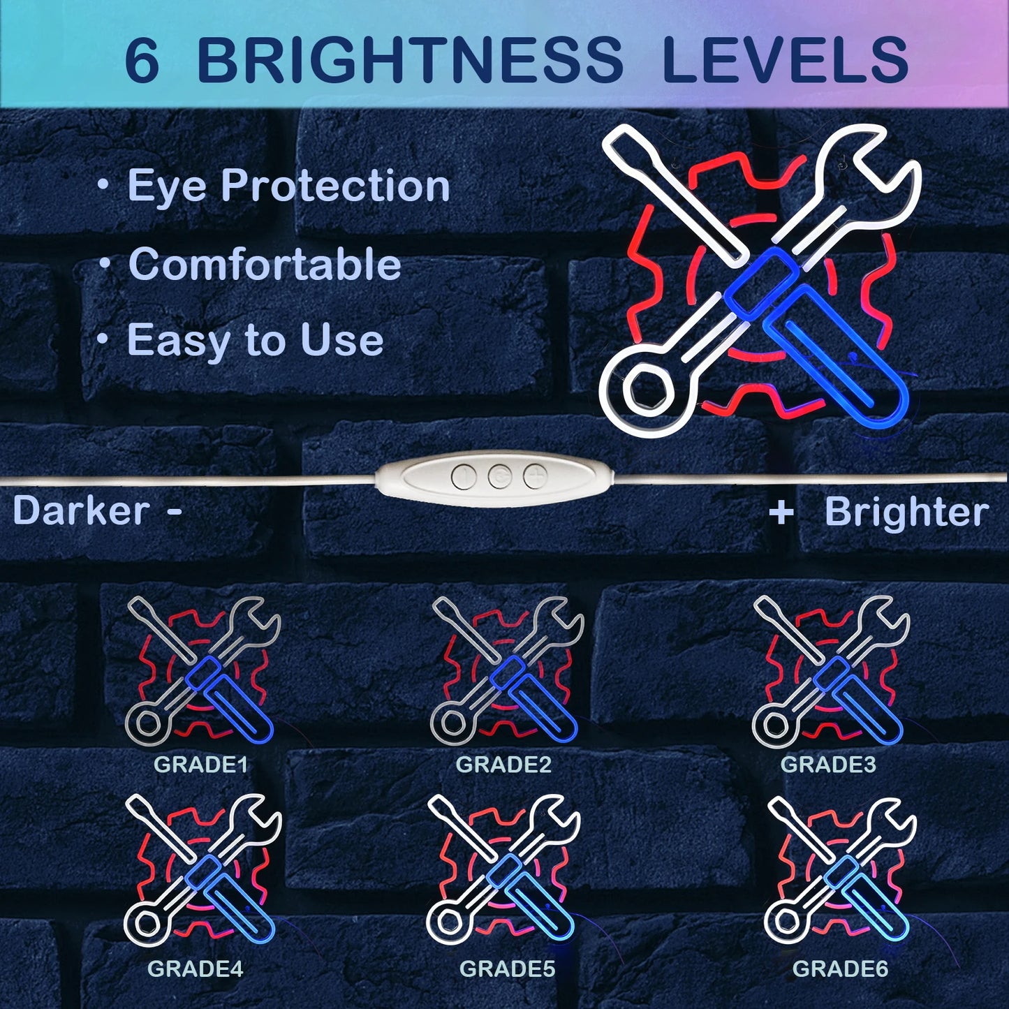 Garage Bilsport 5V USB LED Ljusskylt - Budgetvänlig