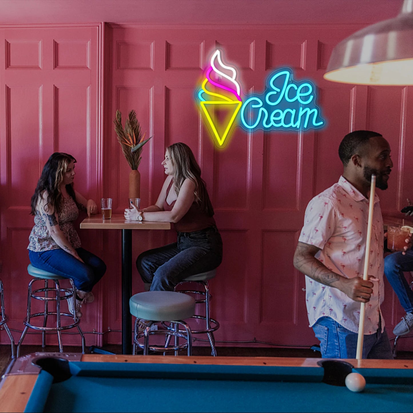 Glass 5V USB LED Ljusskylt - Prisvärd