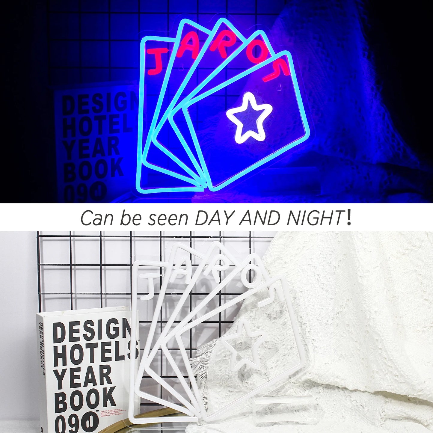 Poker 5V USB LED Ljusskylt - Prisvänlig