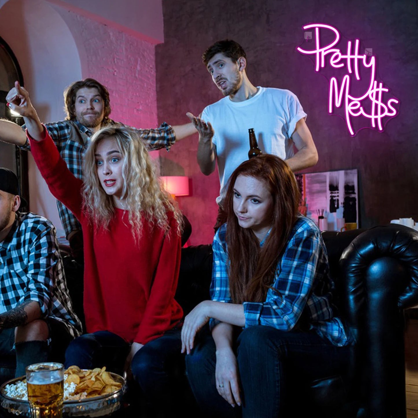 Pretty Mess 5V Mini USB LED Neonskylt - Budgetvänlig