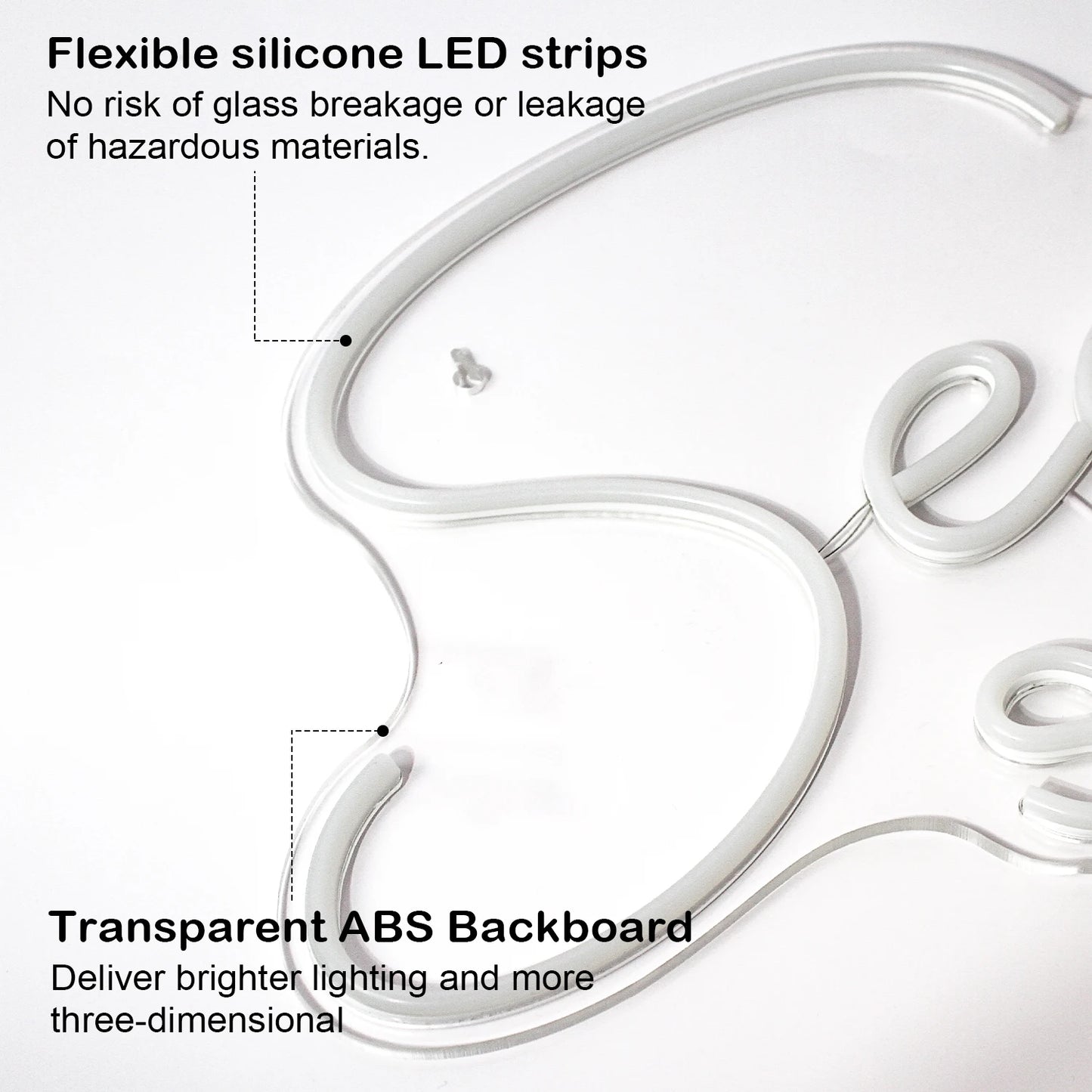 Theartneon Sök SALON 5V Mini USB LED Ljusskylt - Budgetvänlig