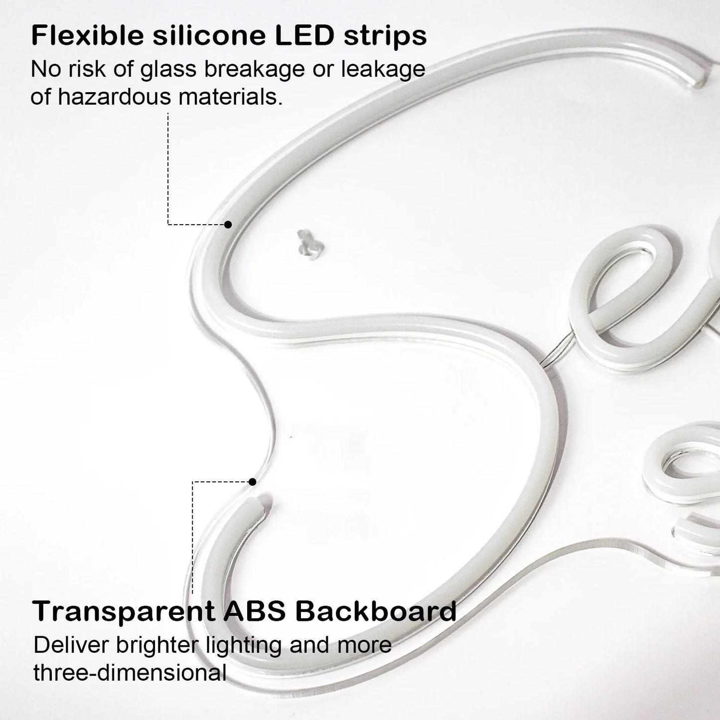 Seek SALONG 5V USB LED Neonskylt - Prisvärd