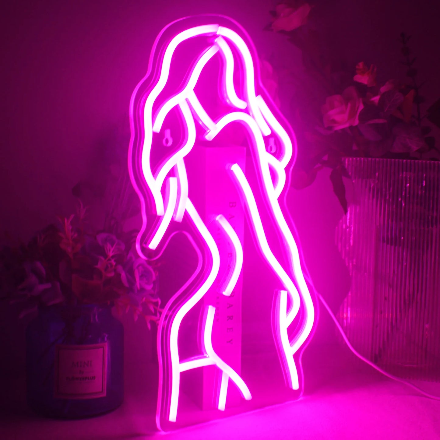 Sexy Lady Kropp 5V USB LED Ljusskylt - Prisvärd