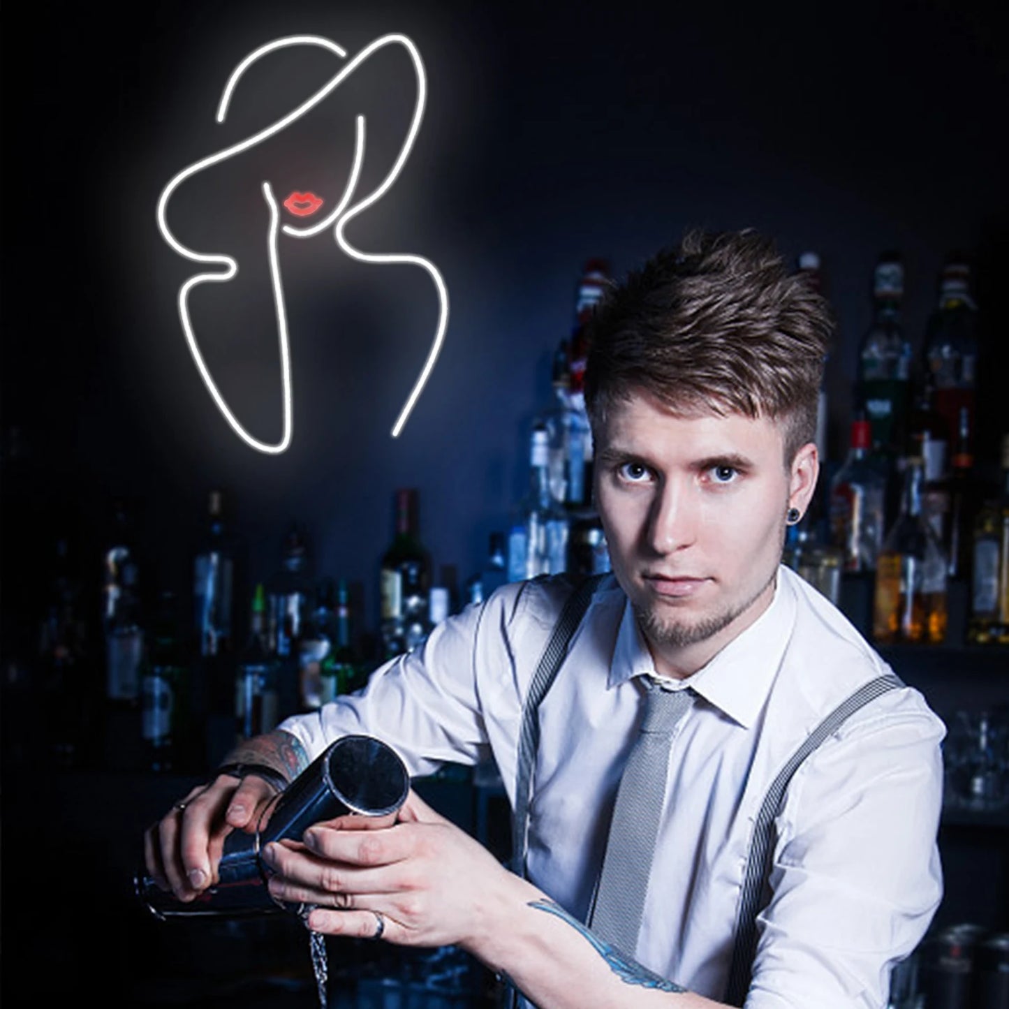 Lady 5V USB LED Ljusskylt - Prisvänlig