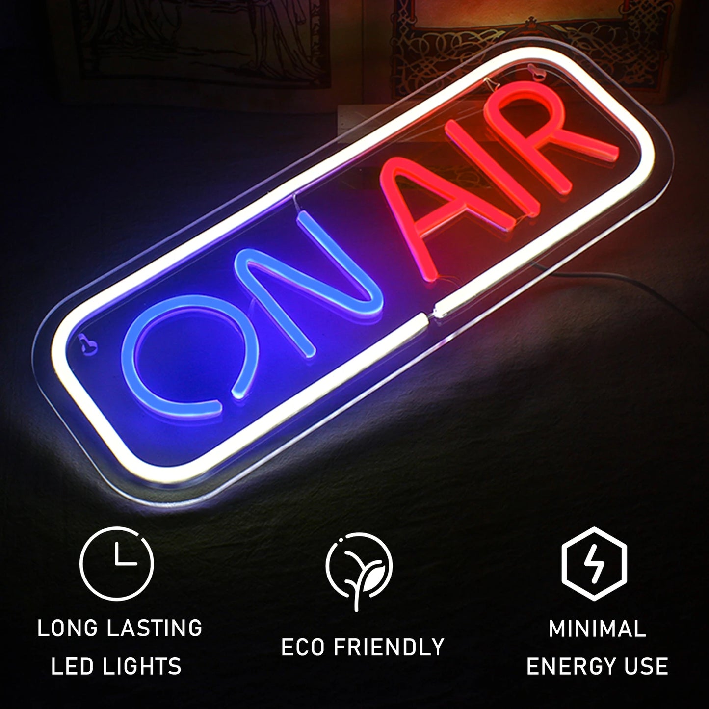 Theartneon ON AIR 5V Mini USB LED Ljusskylt - Prisvärd
