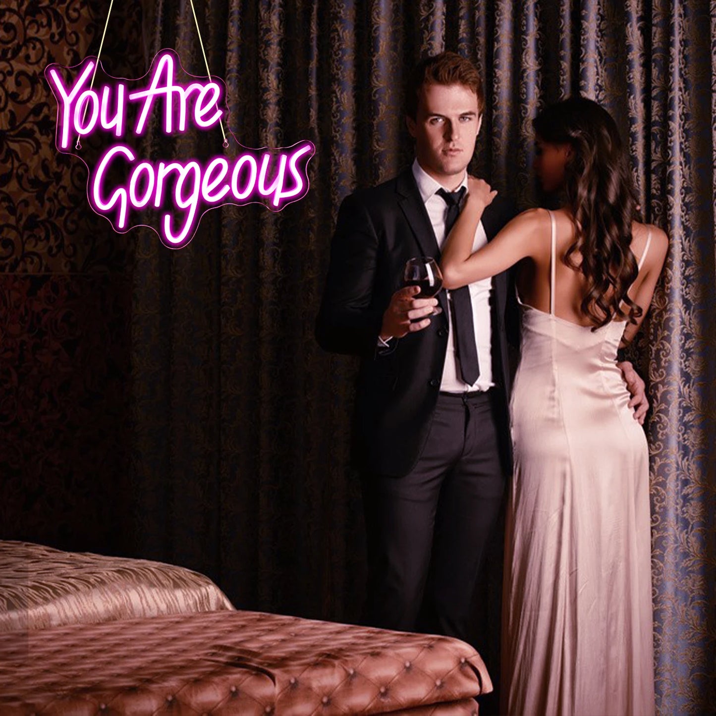 Du Är Underbar 5V USB LED Neonskylt - Budgetvänlig