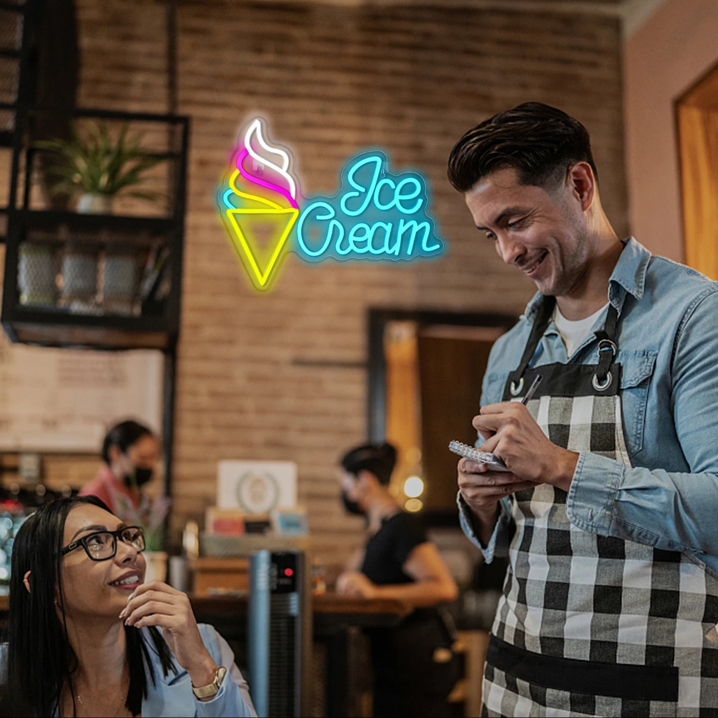 Glass 5V USB LED Ljusskylt - Prisvärd