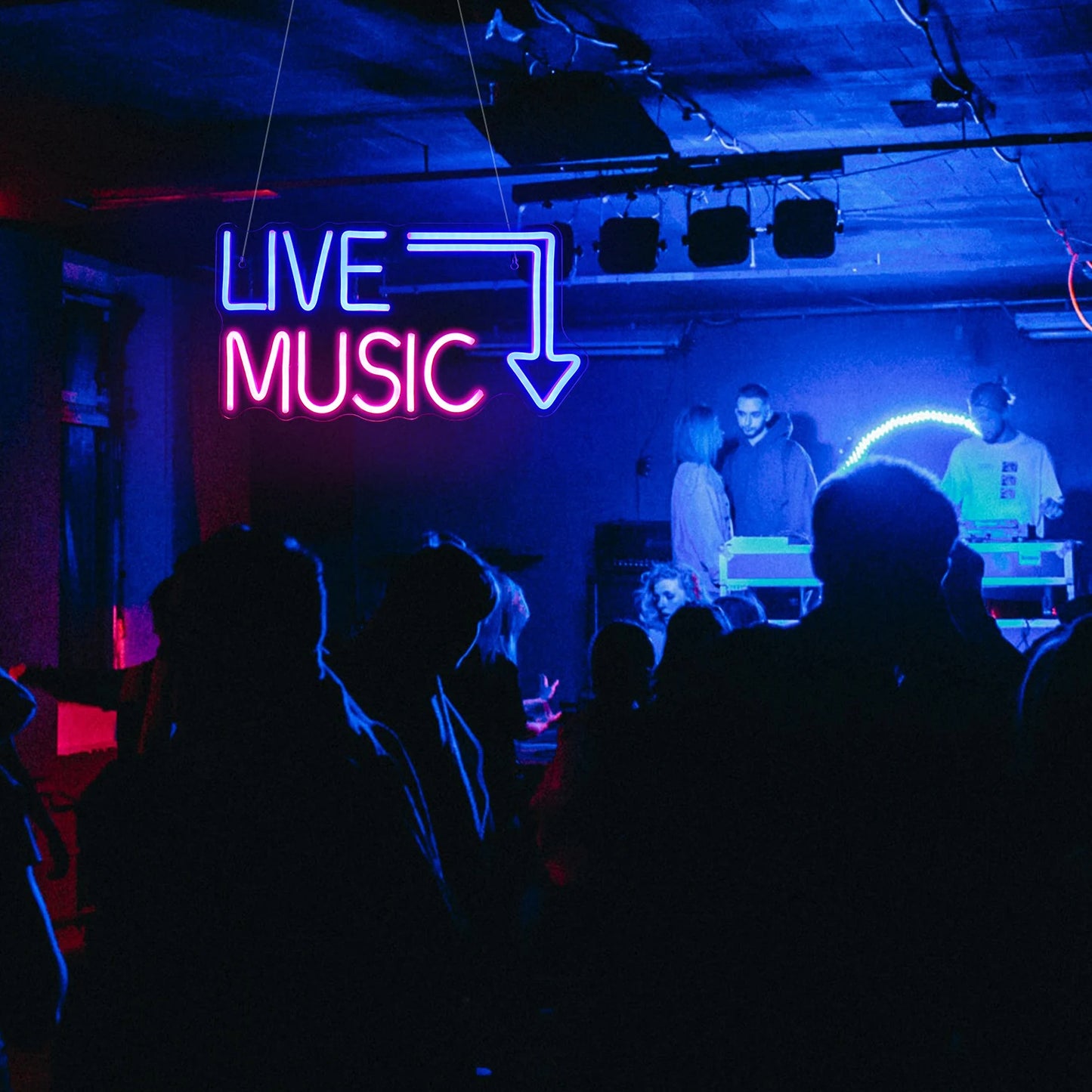 Live Music 5V USB LED Ljusskylt - Budgetvänlig