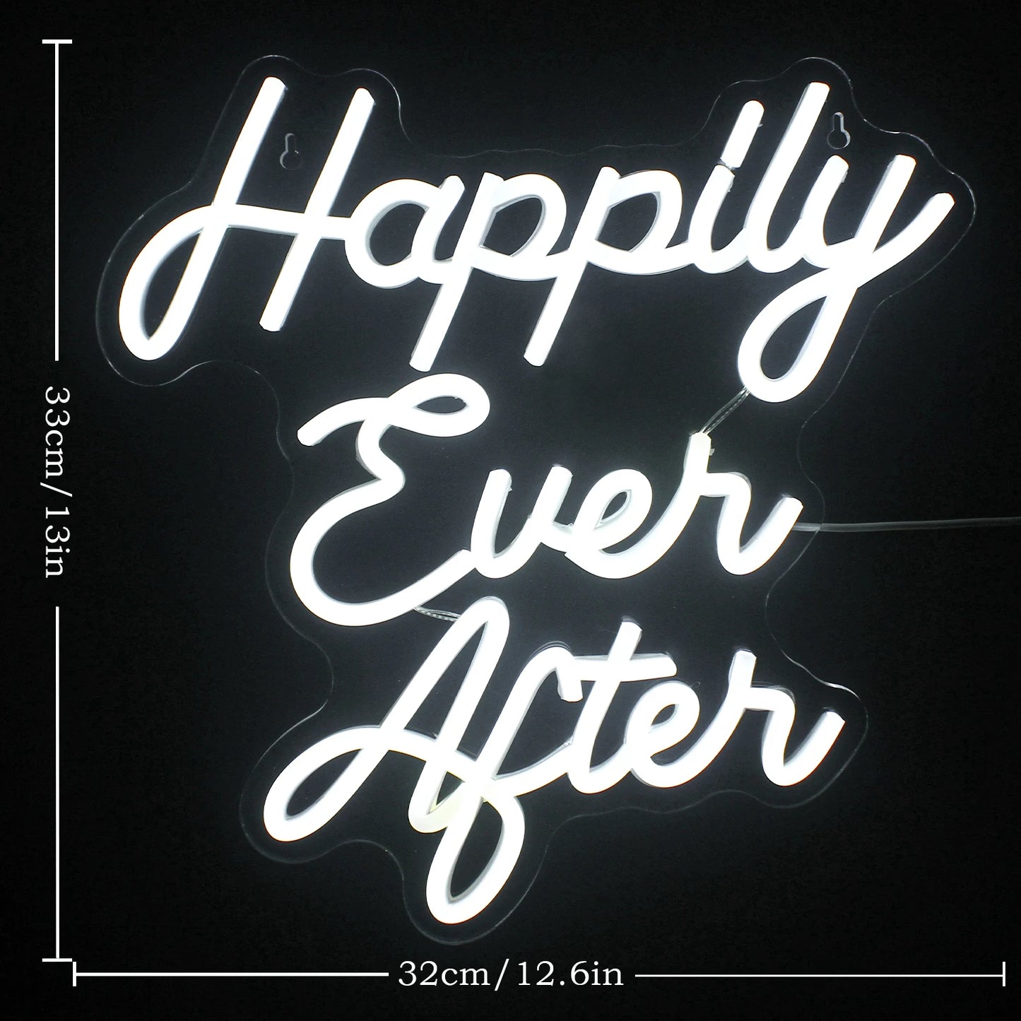 Happily Ever After 5V USB LED Neonskylt - Budgetvänlig