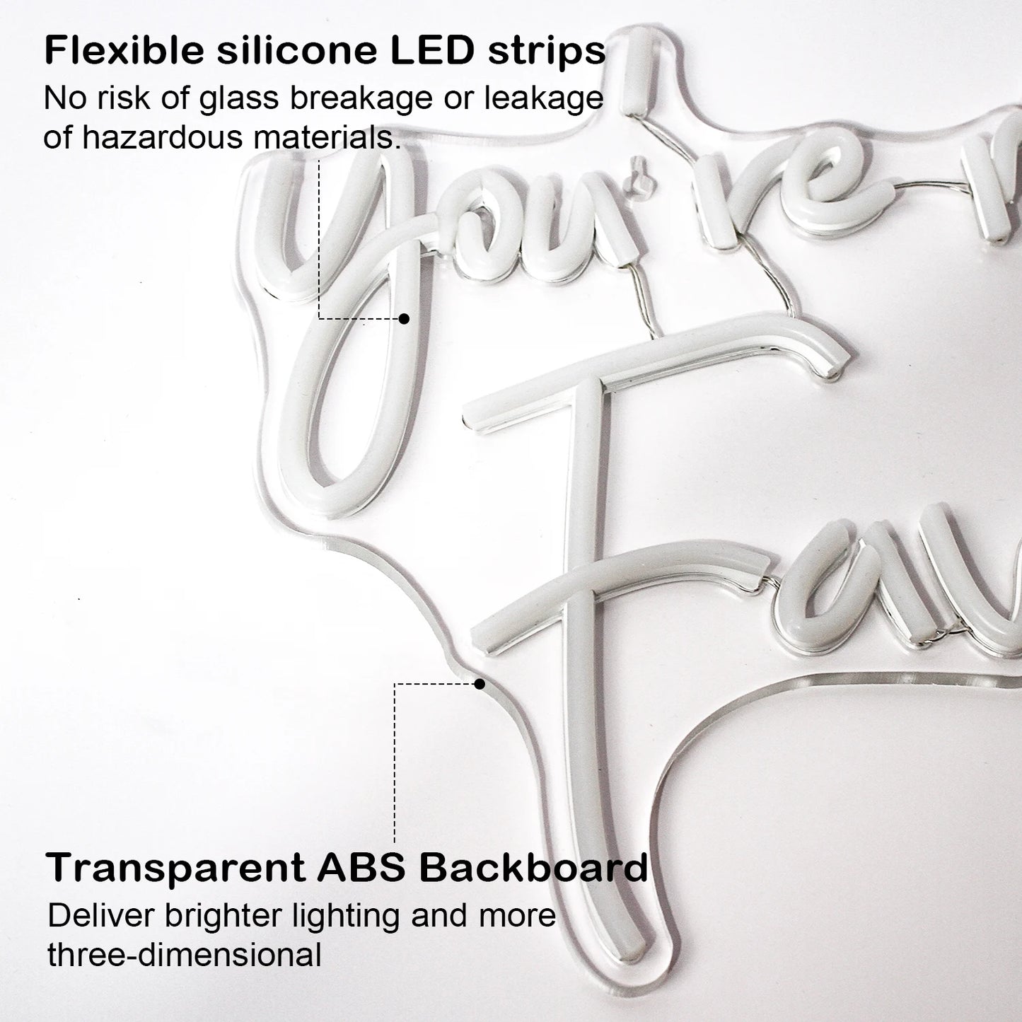 Du är min favorit 5V USB LED Ljusskylt - Prisvärd