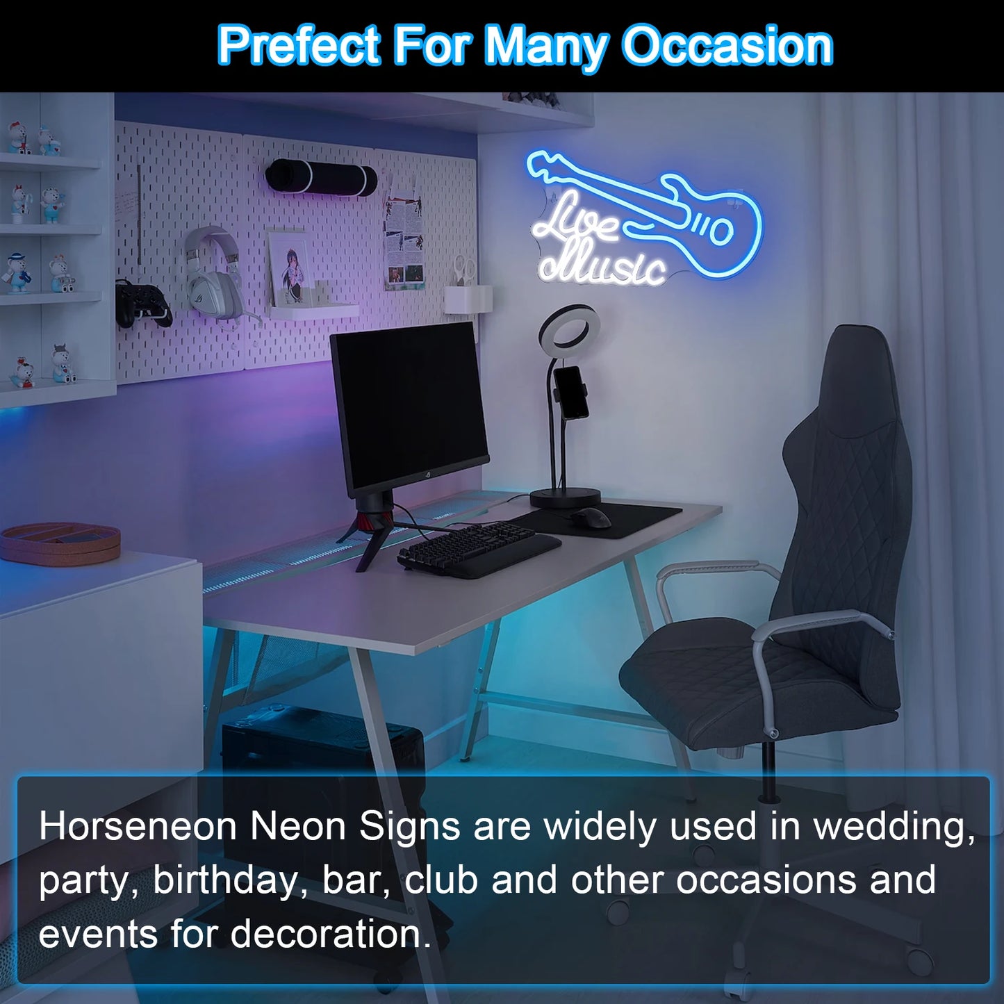 Gitarr 5V USB LED Neonskylt - Budgetvänlig