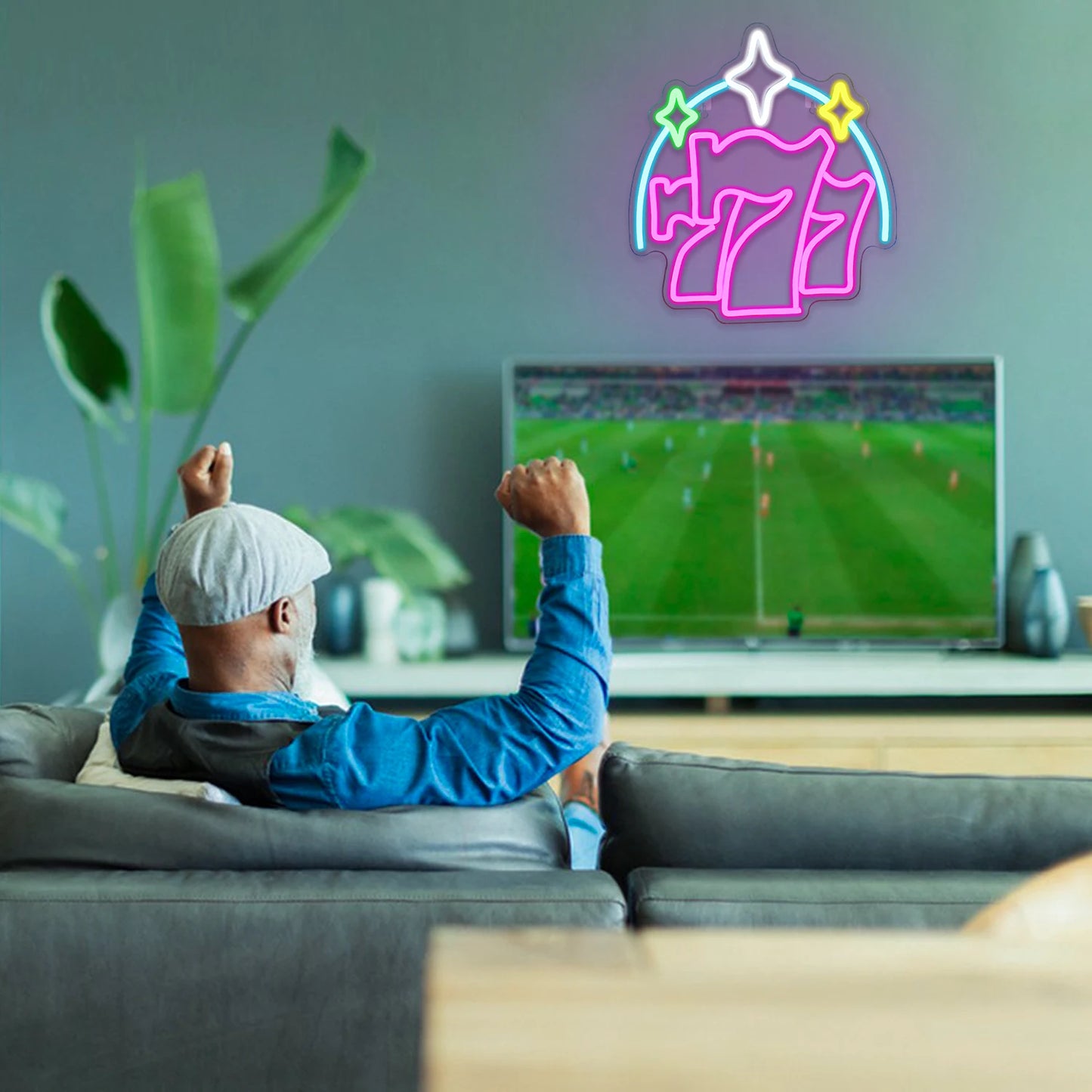 Lucky 777 5V USB LED Ljusskylt - Budgetvänlig