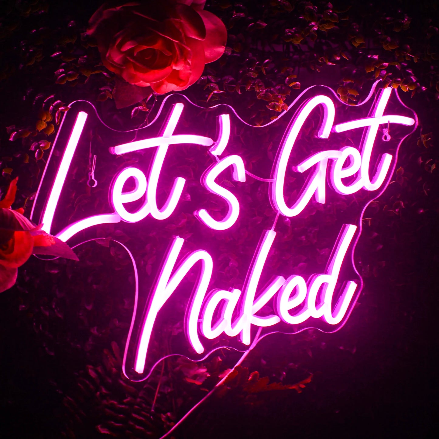 Let's Get Naked 5V USB LED Ljusskylt - Prisvänlig
