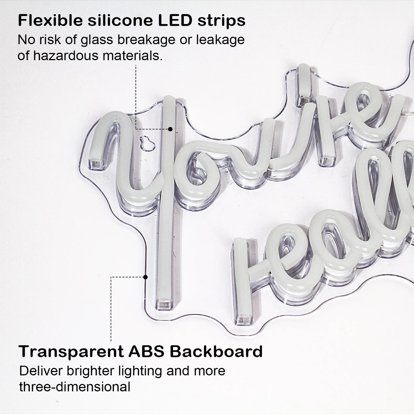 You're Like Really Pretty 5V USB LED Ljusskylt - Prisvärd