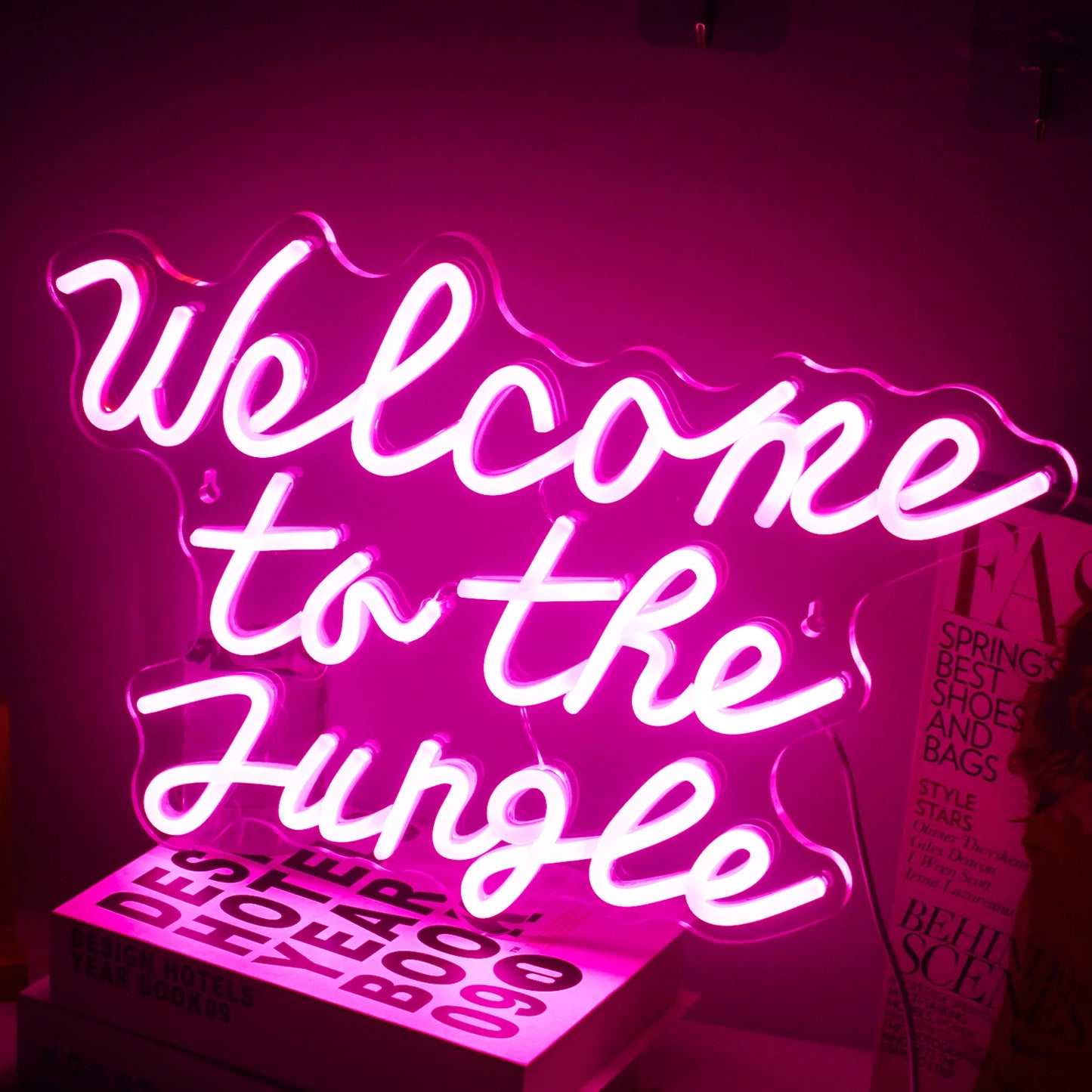 Welcome to the Jungle 5V USB LED Ljusskylt - Prisvänlig