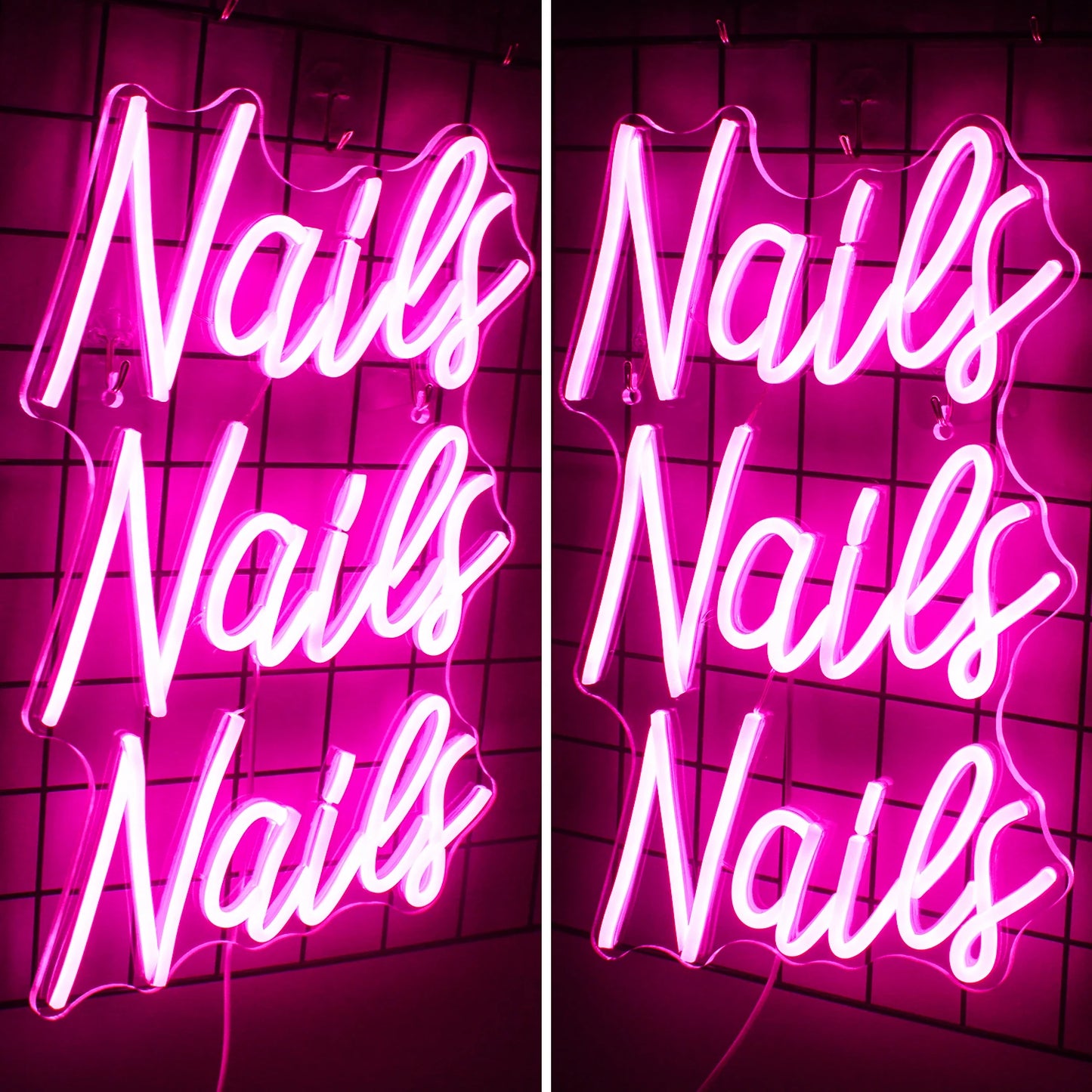 Nails 5V USB LED Ljusskylt - Prisvärd
