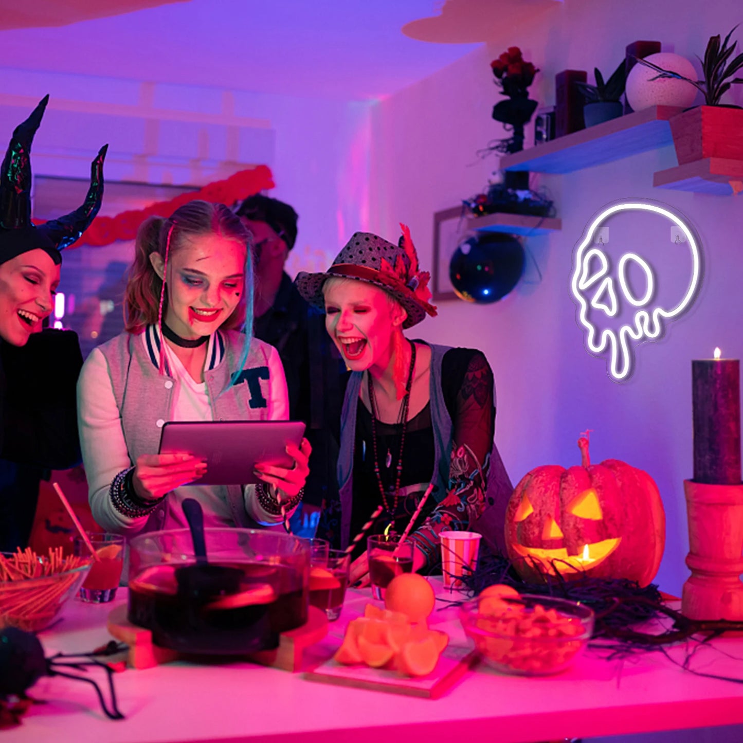 Halloween 5V USB LED Ljusskylt - Prisvärd