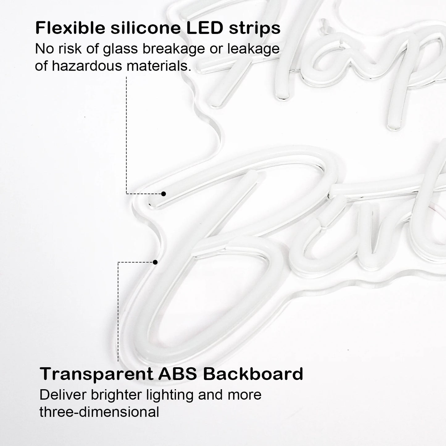 Happy Birthday 5V USB LED Ljusskylt - Prisvänlig