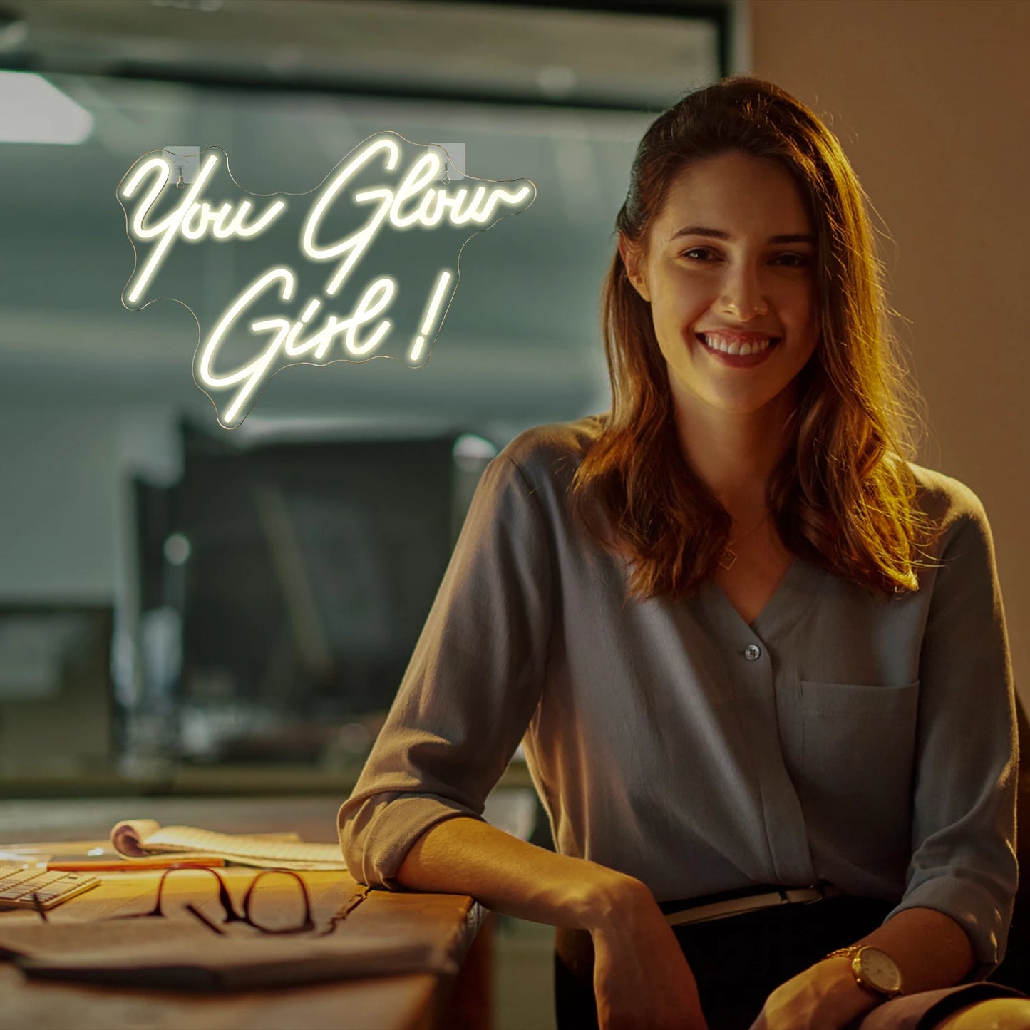 You Glow Girl 5V USB LED Ljusskylt - Prisvänlig