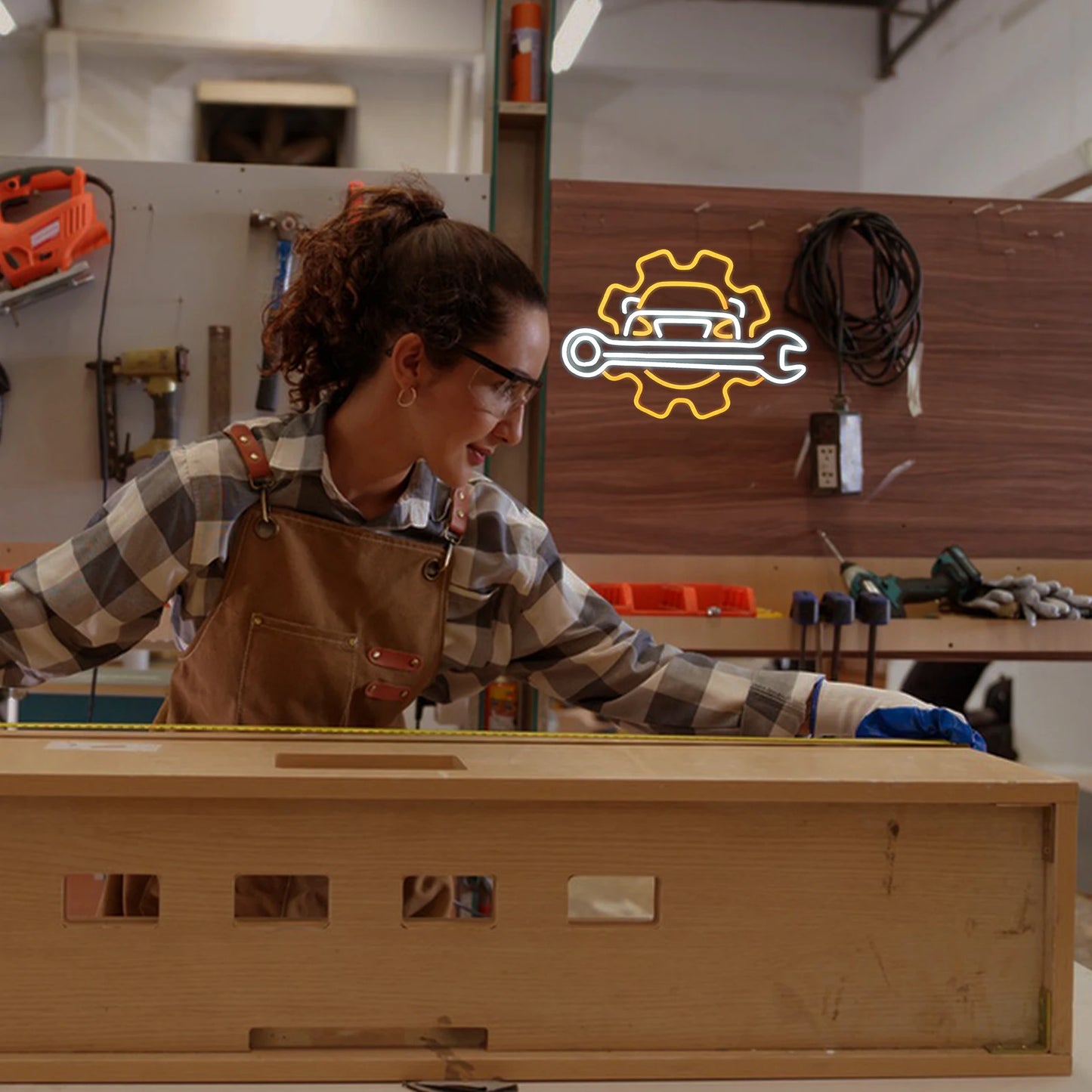 Garage 5V USB LED Ljusskylt - Prisvänlig