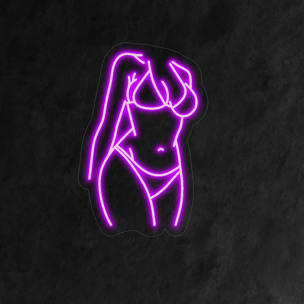 "Sexy Lady Neon Sign" lägger till en touch av glamour med sin kvava siluett, som ger ett fängslande och provocerande sken i ditt utrymme.