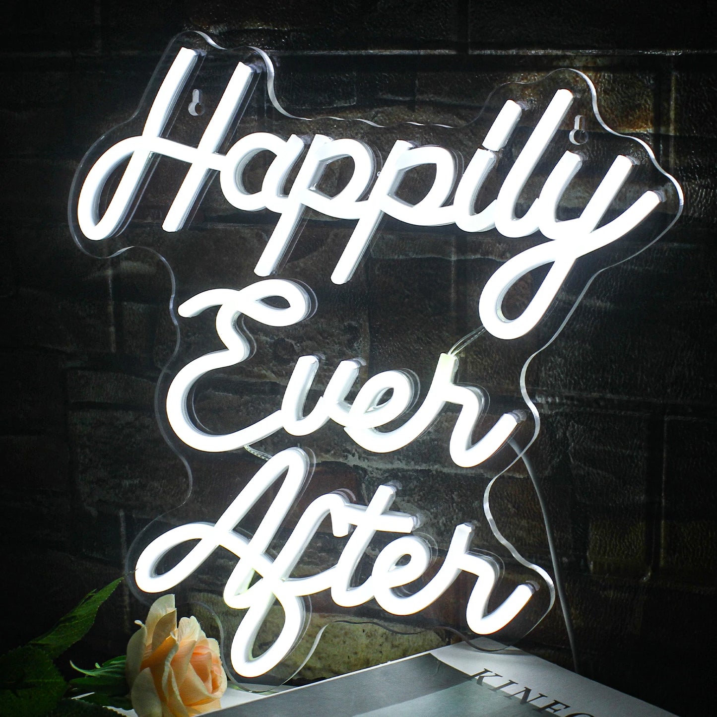 Happily Ever After 5V USB LED Neonskylt - Budgetvänlig