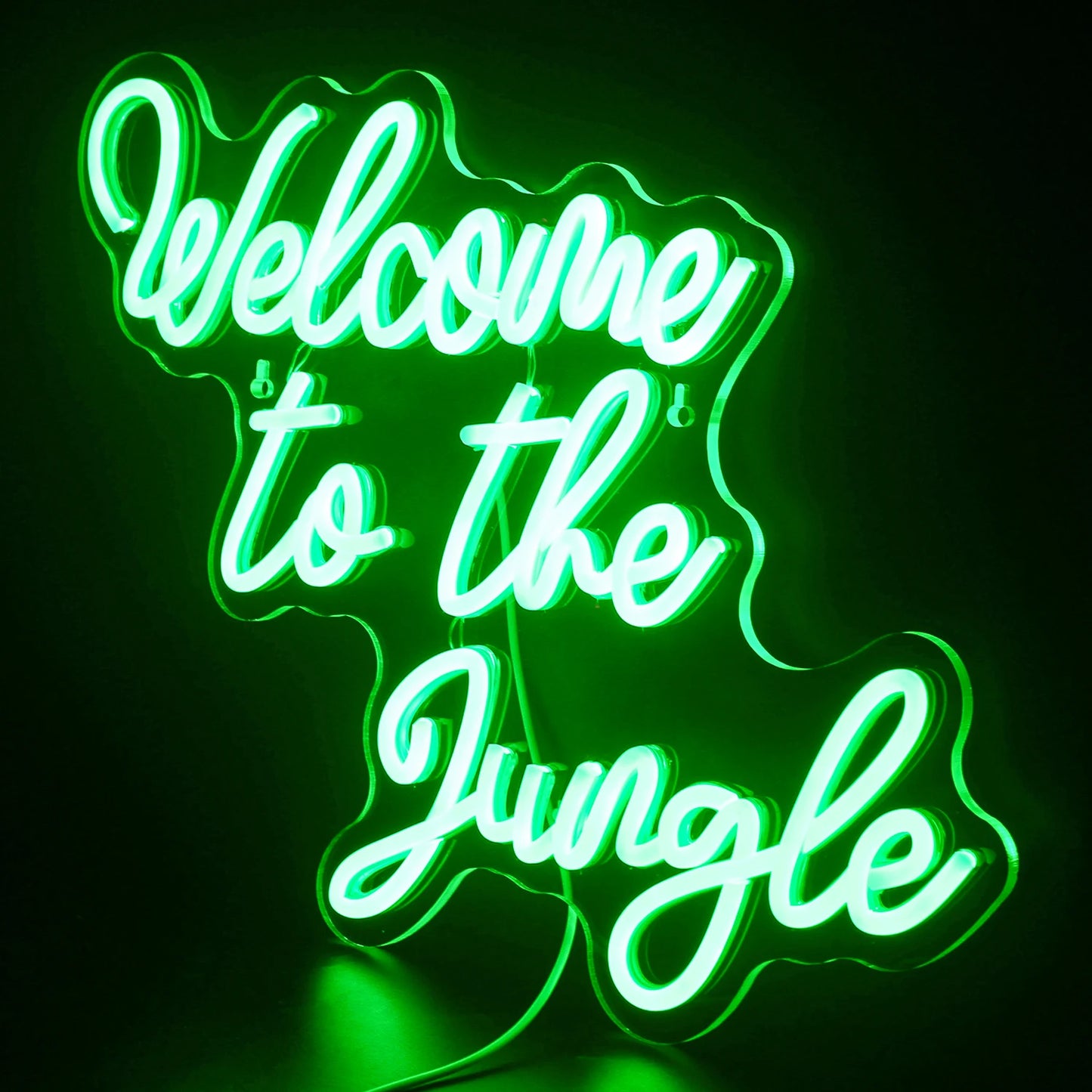 Welcome To The Jungle 5V USB LED Neonskylt - Prisvänlig