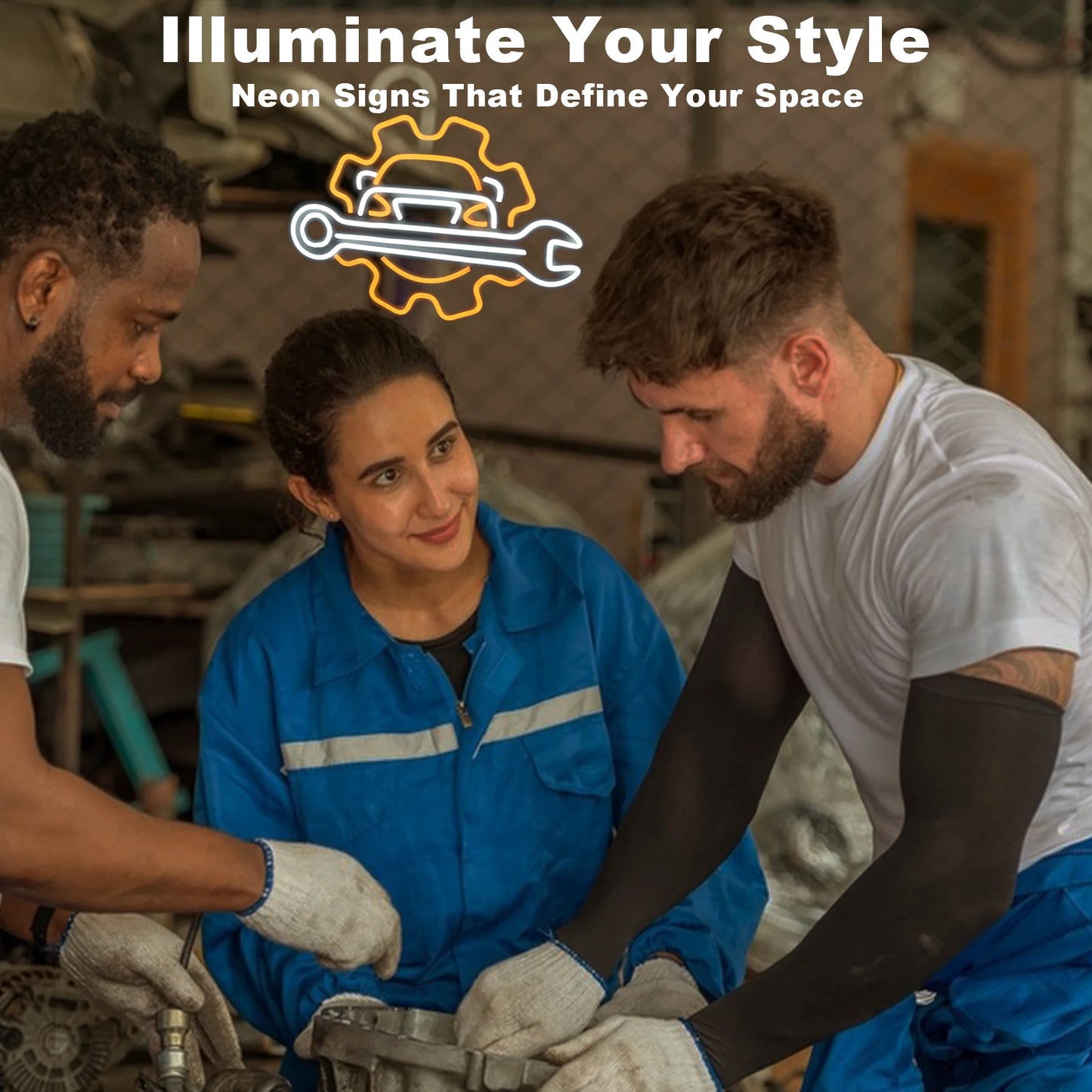 Garage 5V USB LED Ljusskylt - Prisvänlig