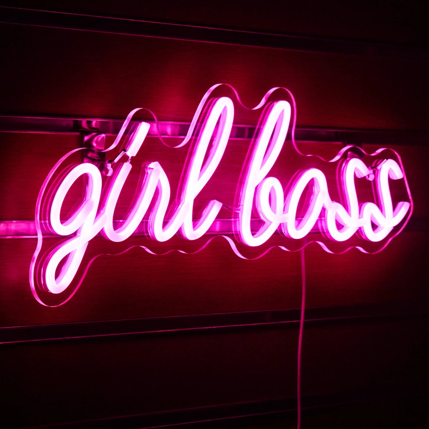 Girl Boss 5V USB LED Neonskylt - Prisvärd