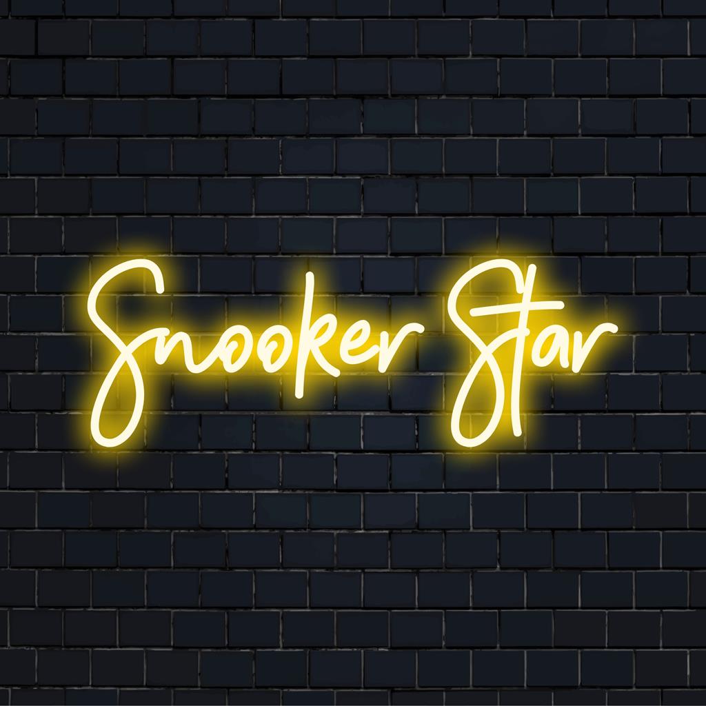 LED-neonskylt med levande snookermotiv, en unik pjäs för spelrumsinredning, som visar upp anpassad neonväggkonst.
