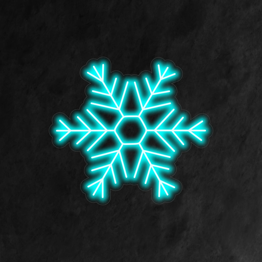 "Snowflake Neon Sign" är ett vintertema och festligt tillskott till din inredning. Ett neonljus som fångar skönheten hos en delikat snöflinga för en säsongsbetonad touch.