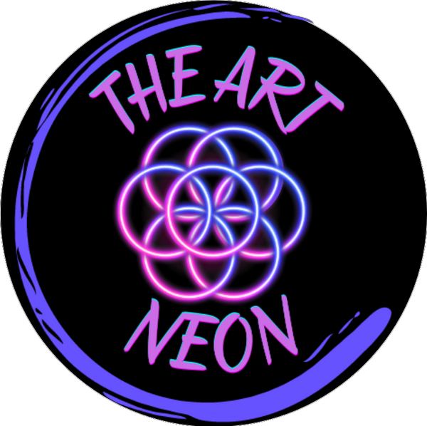 Bilden visar logotypen för The Art Neon webbplats.