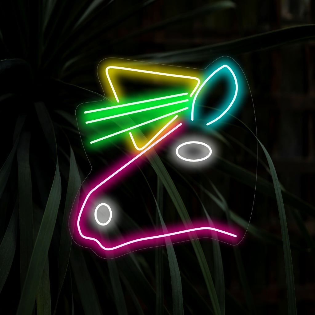 "Unicorn Head Neon Sign" med en nyckfull glöd som ger magi och förtrollning till ditt utrymme.