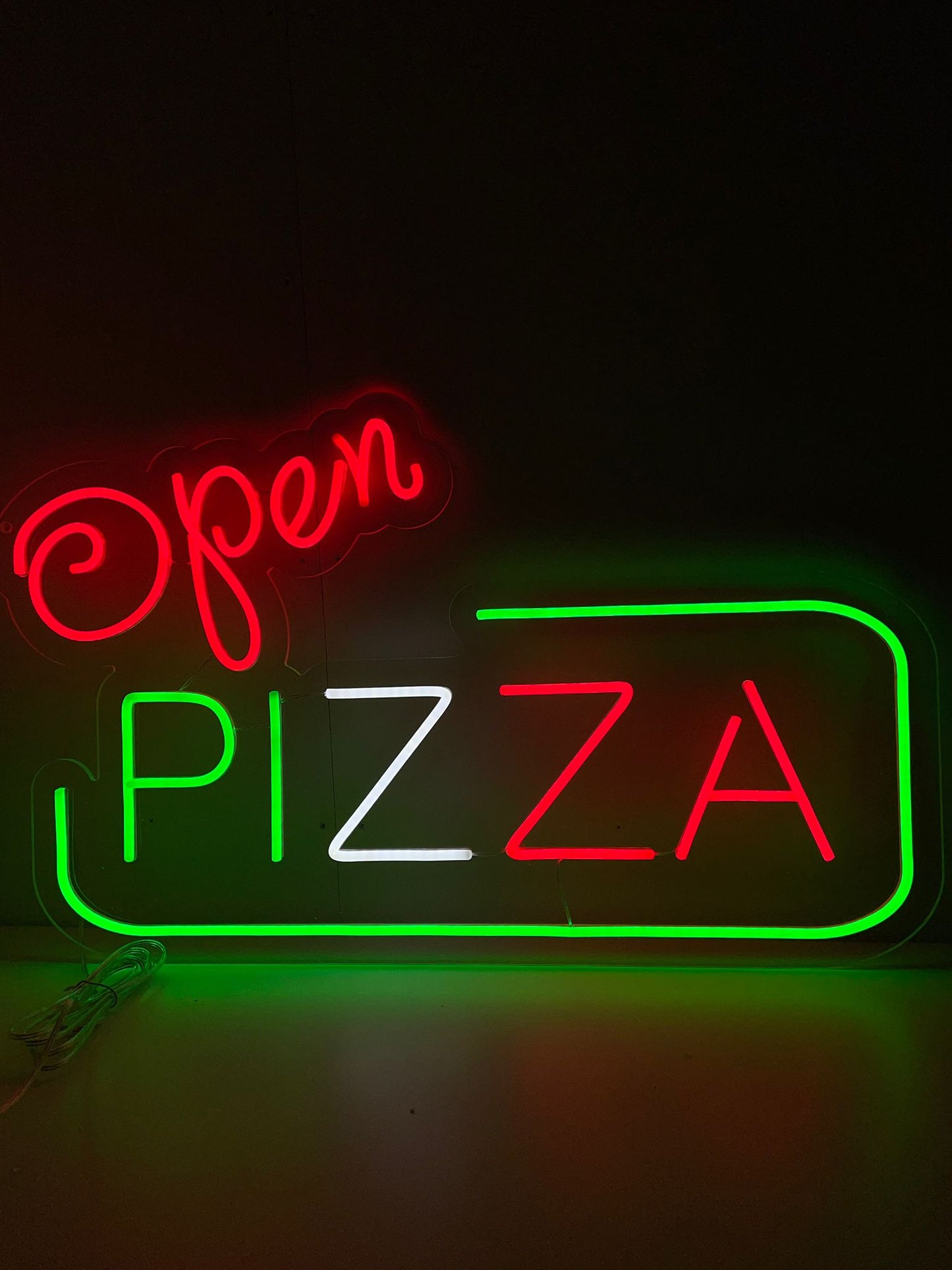 Öppna Pizza Neonskylt - The Art Neon