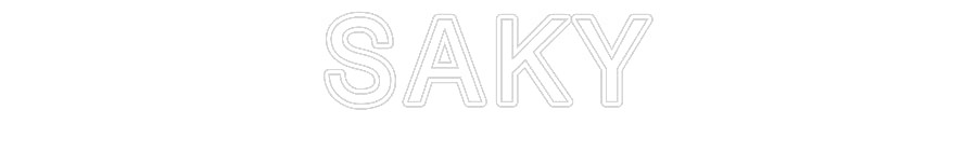 Anpassad Neonskylt: SAKY