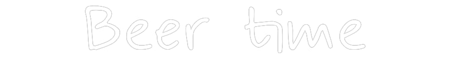 Anpassad Neonskylt: Dags för öl