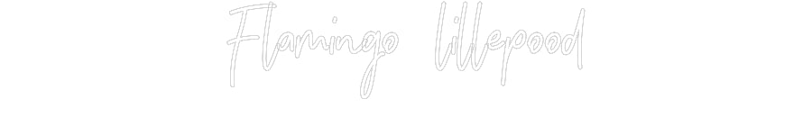 Skräddarsydd Neonskylt: Flamingo lill...