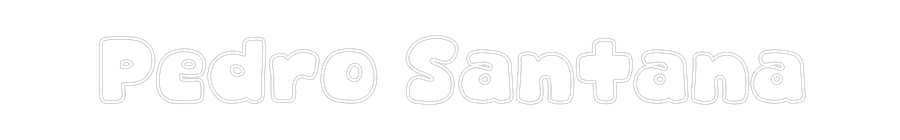 Letrero de Neón Personalizado: Pedro Santana