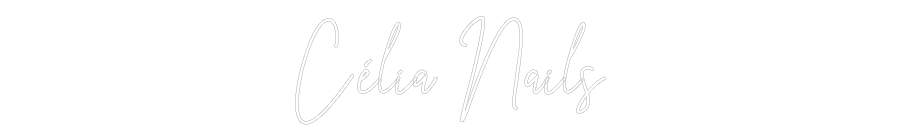 Custom Neon Sign: Célia Nails