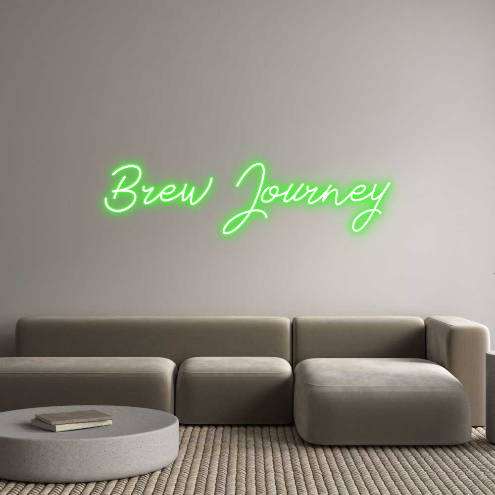 Letreiro de néon personalizado: Brew Journey