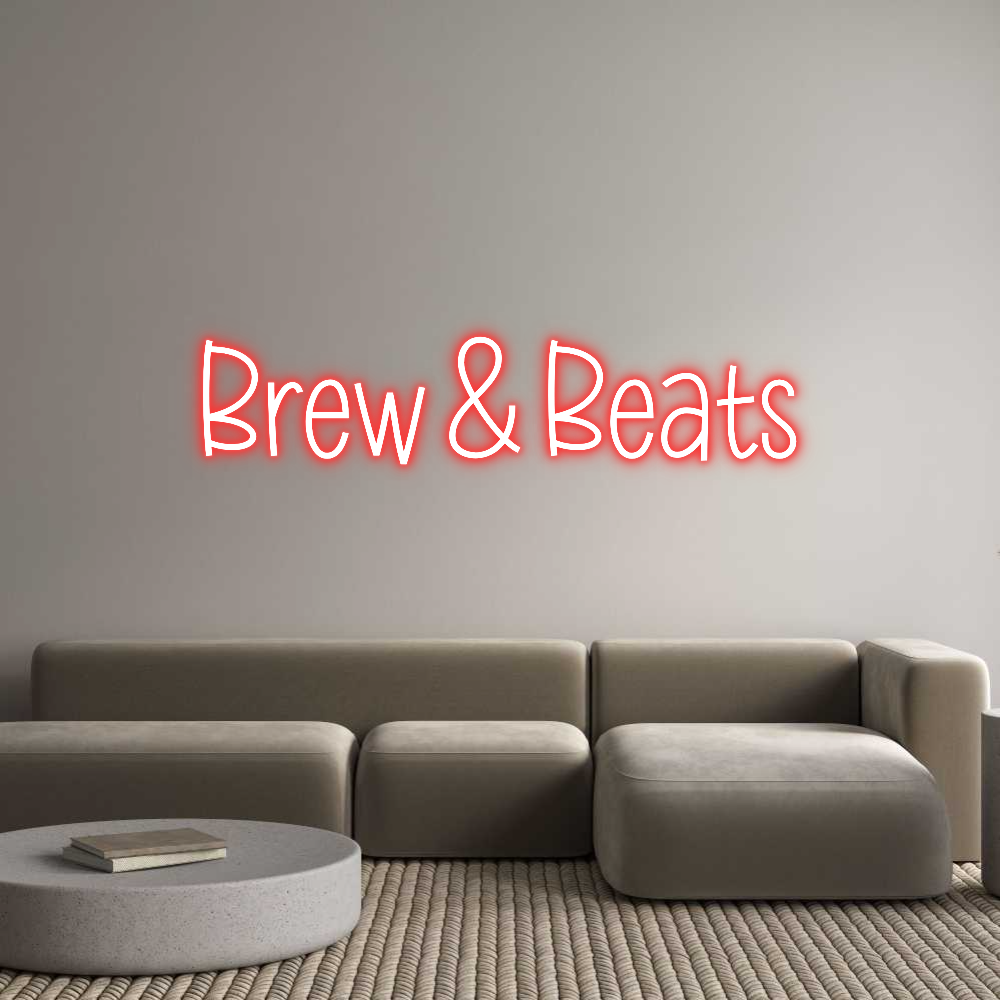 Letrero de Neón Personalizado: Brew & Beats