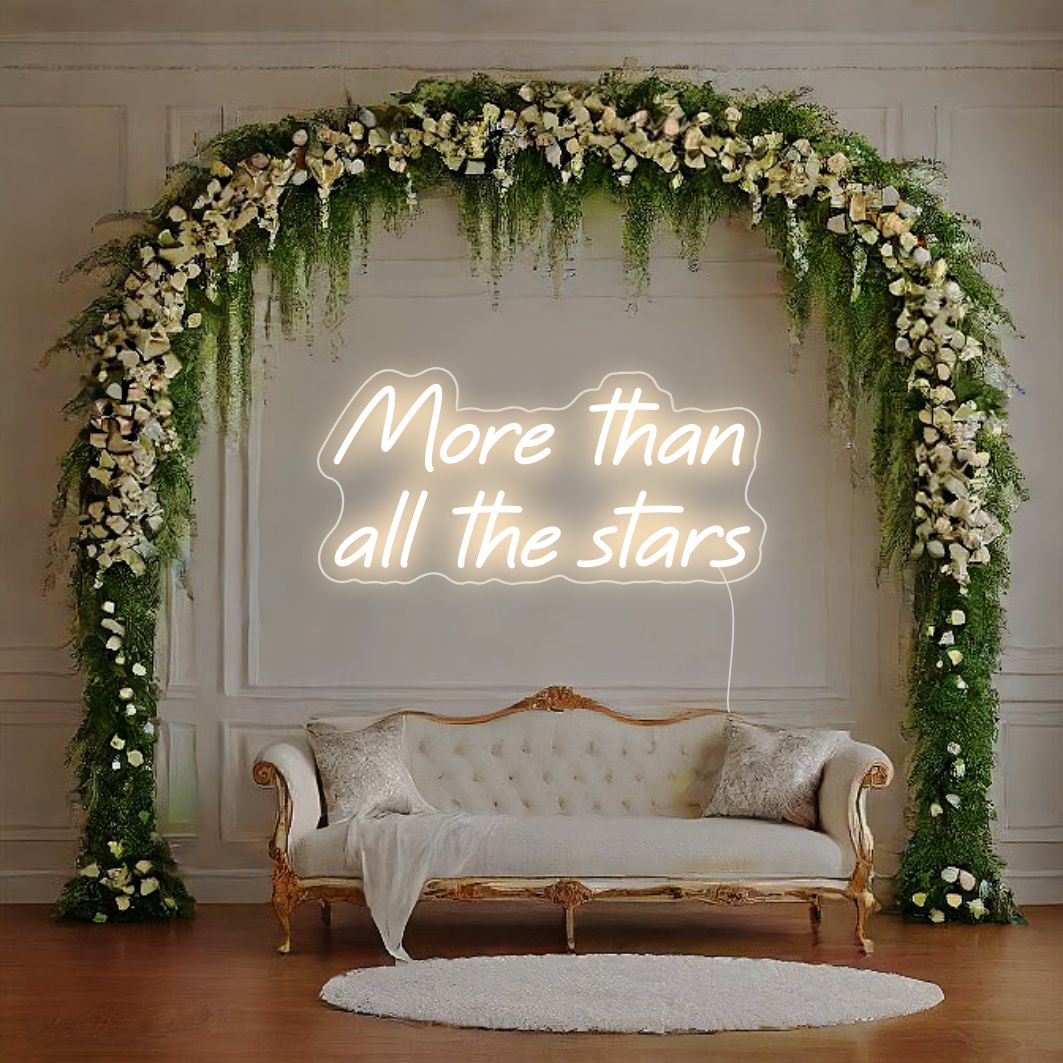 More Than All The Stars LED Neonskylt - The Art Neon