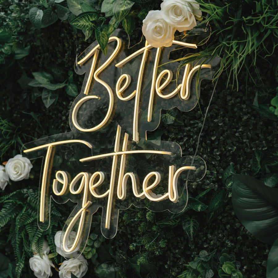 Better Together love quote neon sign