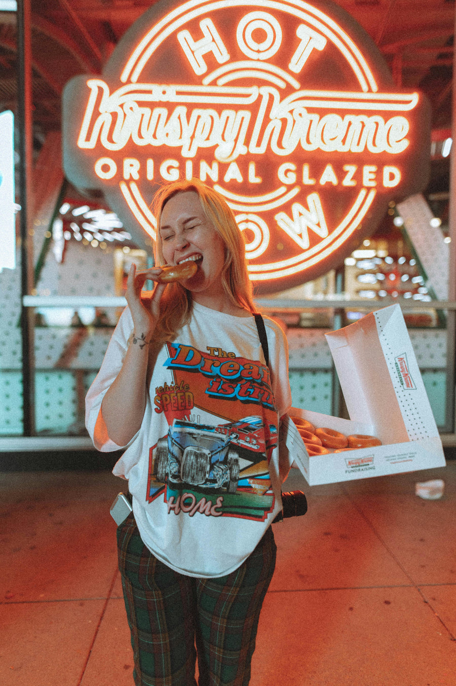 Custom LED neon sign in a retail store