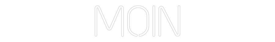 Individuellt Neon: moin Neonskylt
